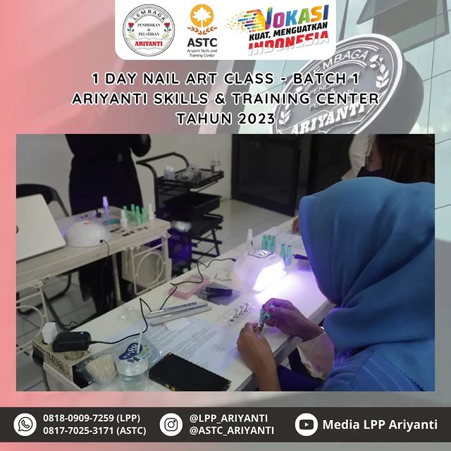 1 Day Nail Art Class - Batch 1 Ariyanti Skills & Training Center