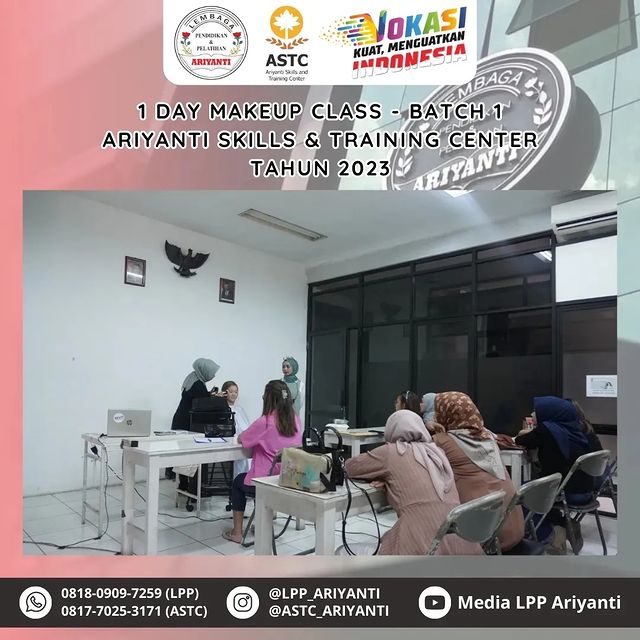 1 Day Makeup Class - Batch 1 Ariyanti Skills & Training Center  Be The Best With Ariyanti